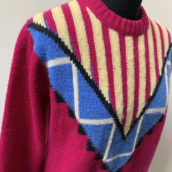 Vintage wool jumper fits uk 10 12 14 - Picture 12 of 14